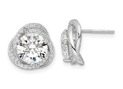 Sterling Silver Earrings Style QE16115 - Classique Jewelry Inc.