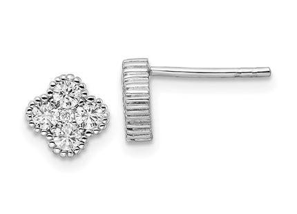 Sterling Silver Earrings Style QE16120 - Classique Jewelry Inc.