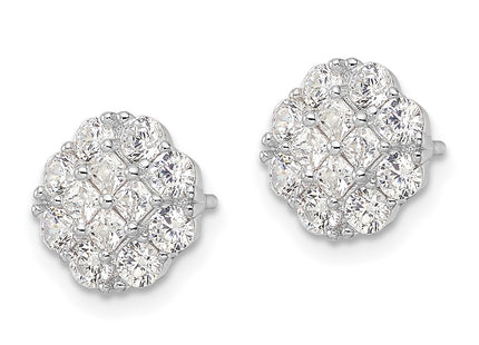 Sterling Silver Earrings Style QE16121 - Classique Jewelry Inc.