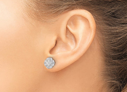 Sterling Silver Earrings Style QE16121 - Classique Jewelry Inc.