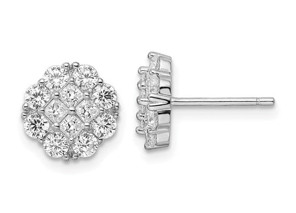 Sterling Silver Earrings Style QE16121 - Classique Jewelry Inc.