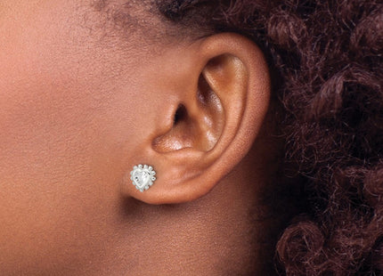 Sterling Silver Earrings Style QE16122 - Classique Jewelry Inc.