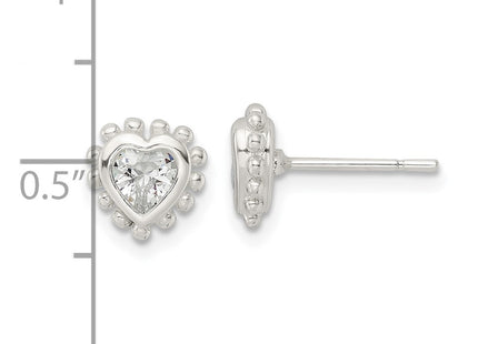 Sterling Silver Earrings Style QE16122 - Classique Jewelry Inc.