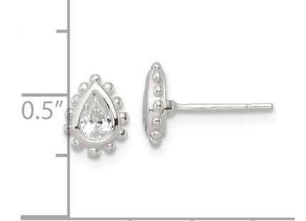 Sterling Silver Earrings Style QE16123 - Classique Jewelry Inc.