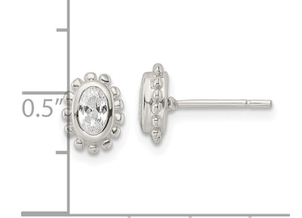 Sterling Silver Earrings Style QE16124 - Classique Jewelry Inc.