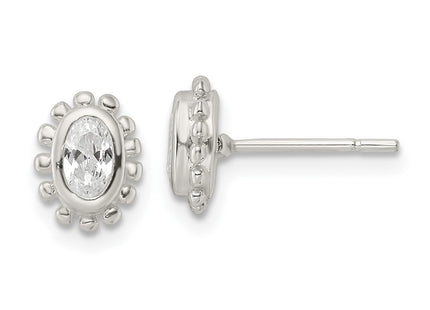 Sterling Silver Earrings Style QE16124 - Classique Jewelry Inc.