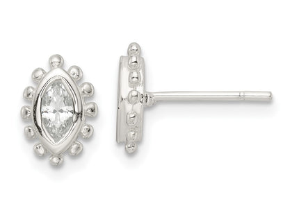 Sterling Silver Earrings Style QE16126 - Classique Jewelry Inc.