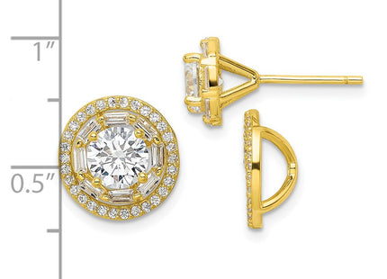 Sterling Silver Earrings Style QE16128 - Classique Jewelry Inc.