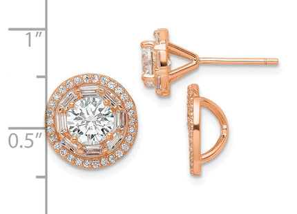 Sterling Silver Earrings Style QE16129 - Classique Jewelry Inc.
