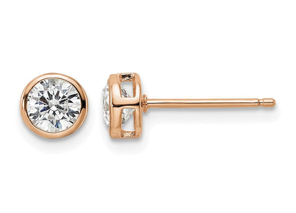 Sterling silver cubic zirconia stud earrings