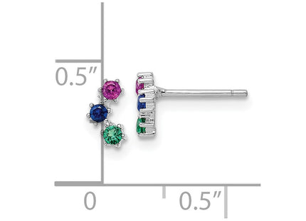 Sterling Silver Earrings Style QE16149 - Classique Jewelry Inc.