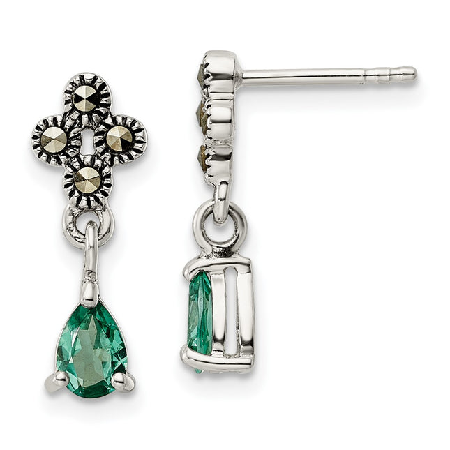 Sterling Silver Earrings Style QE16175 - Classique Jewelry Inc.
