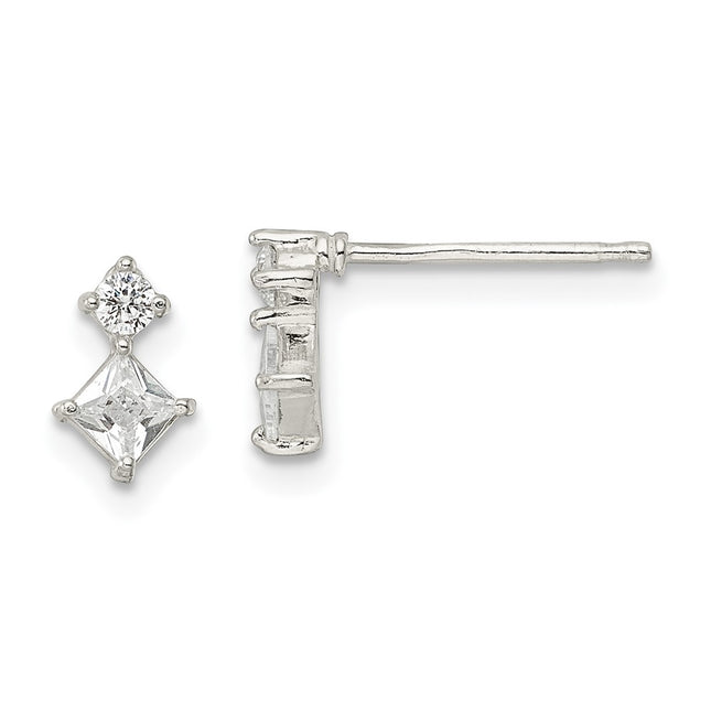Sterling Silver Earrings Style QE16176 - Classique Jewelry Inc.