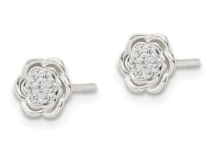 Sterling Silver Earrings Style QE16191 - Classique Jewelry Inc.