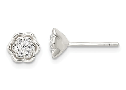 Sterling Silver Earrings Style QE16191 - Classique Jewelry Inc.