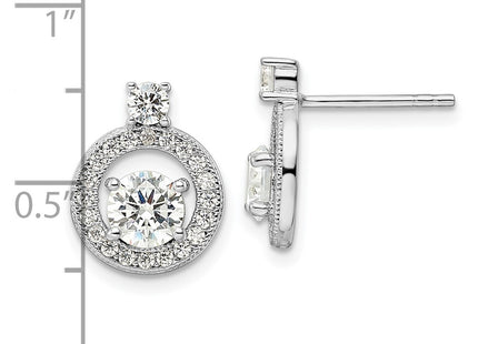 Sterling Silver Earrings Style QE16205 - Classique Jewelry Inc.