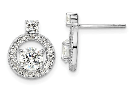 Sterling Silver Earrings Style QE16205 - Classique Jewelry Inc.