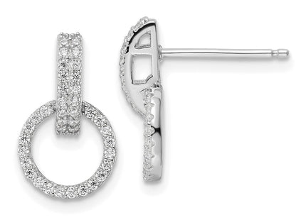 Sterling Silver Earrings Style QE16207 - Classique Jewelry Inc.