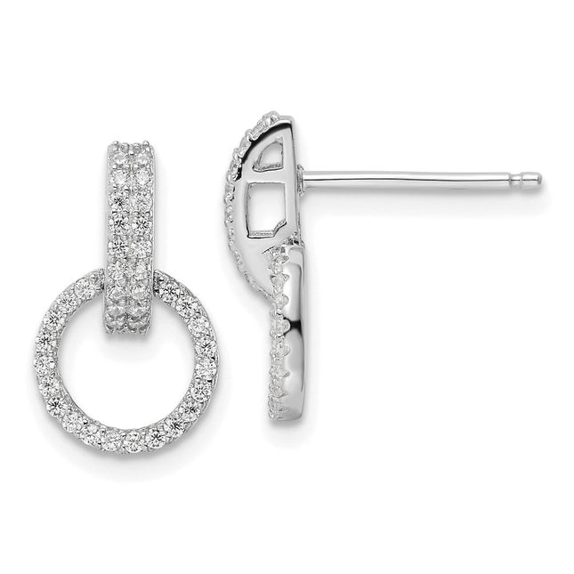Sterling Silver Earrings Style QE16207 - Classique Jewelry Inc.