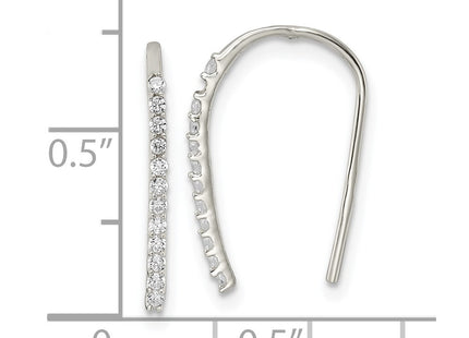 Sterling Silver Earrings Style QE16221 - Classique Jewelry Inc.