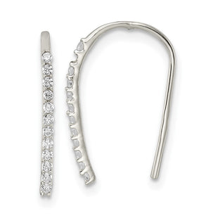 Sterling Silver Earrings Style QE16221 - Classique Jewelry Inc.
