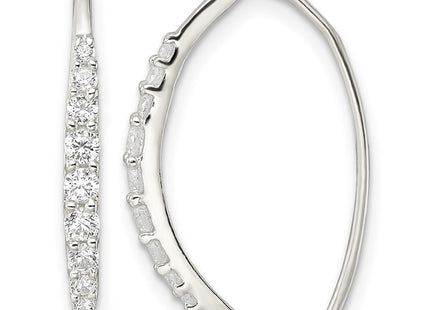 Sterling silver cubic zirconia earrings