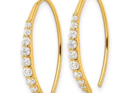 Sterling Silver Earrings Style QE16222GP - Classique Jewelry Inc.