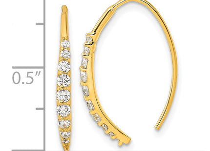 Sterling Silver Earrings Style QE16222GP - Classique Jewelry Inc.