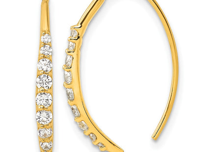 Sterling Silver Earrings Style QE16222GP - Classique Jewelry Inc.