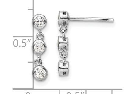 Sterling Silver Earrings Style QE16231 - Classique Jewelry Inc.