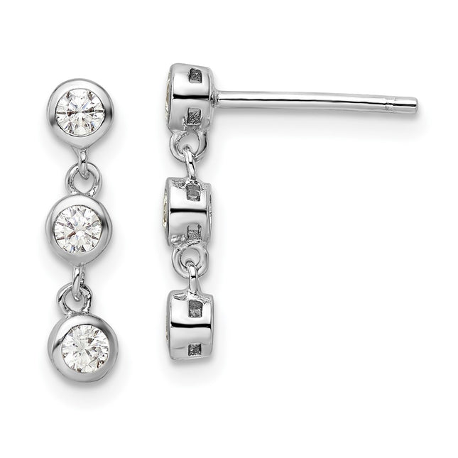 Sterling Silver Earrings Style QE16231 - Classique Jewelry Inc.