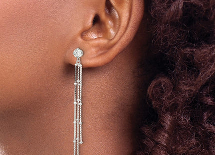 Sterling Silver Earrings Style QE16238 - Classique Jewelry Inc.