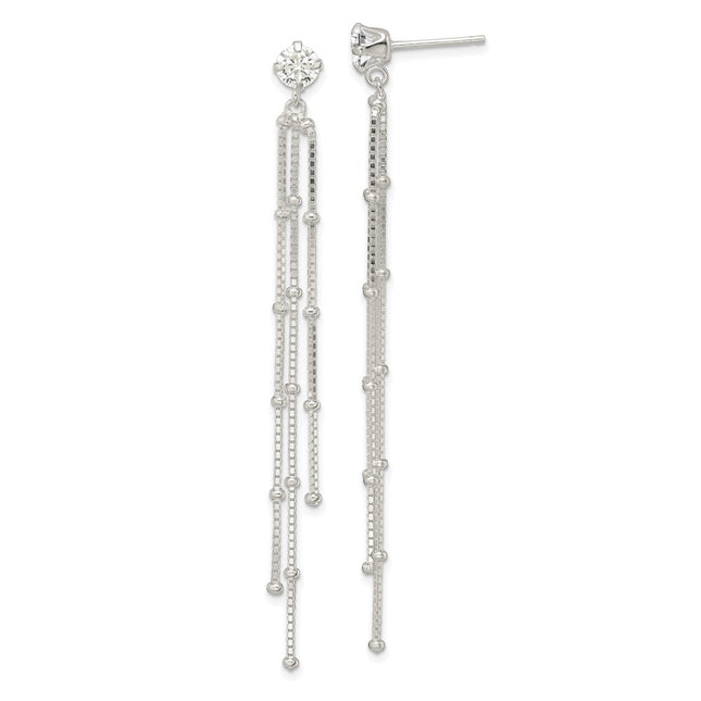 Sterling Silver Earrings Style QE16238 - Classique Jewelry Inc.