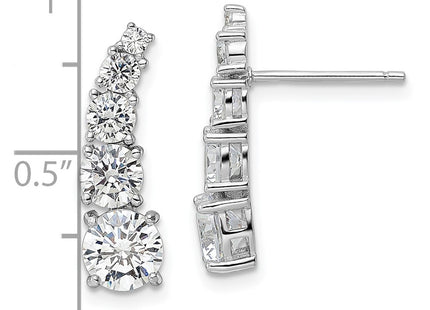 Sterling Silver Earrings Style QE16239 - Classique Jewelry Inc.