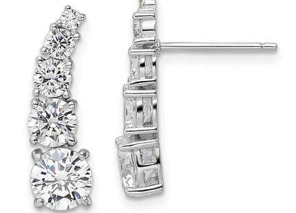 Sterling Silver Earrings Style QE16239 - Classique Jewelry Inc.