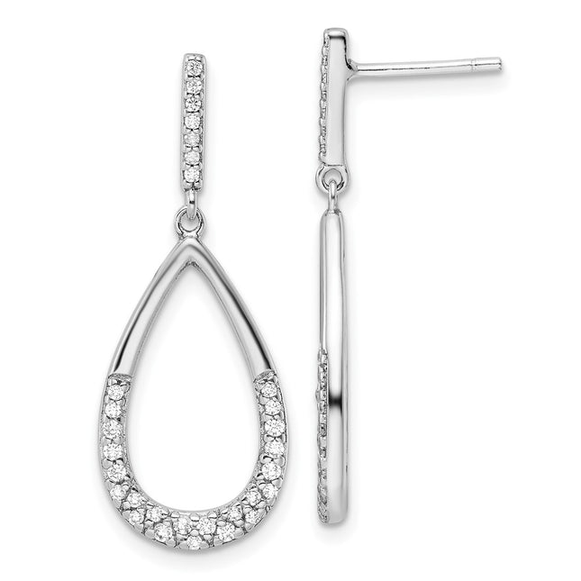 Sterling Silver Earrings Style QE16253 - Classique Jewelry Inc.
