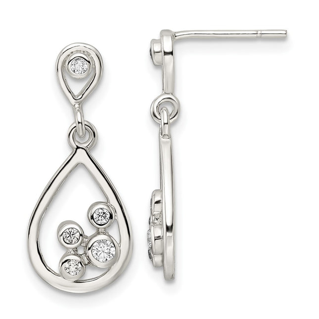 Sterling Silver Earrings Style QE16257 - Classique Jewelry Inc.