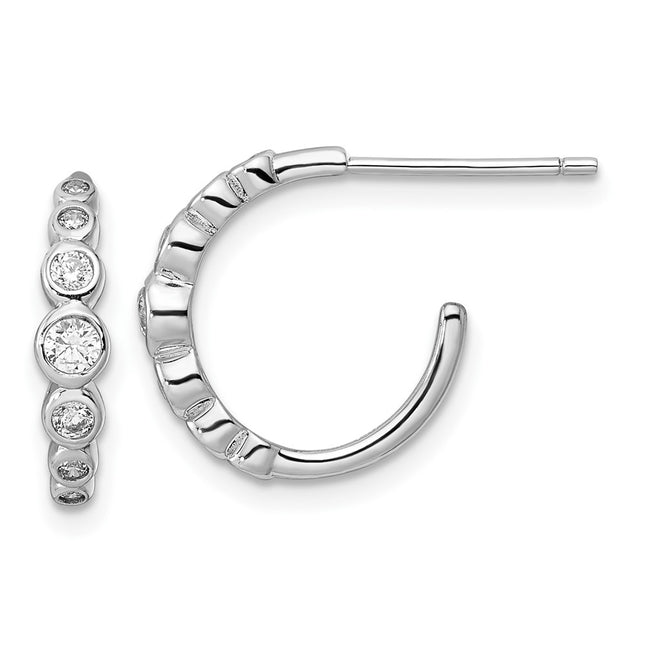 Sterling Silver Earrings Style QE16270 - Classique Jewelry Inc.