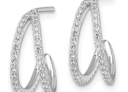 Sterling Silver Earrings Style QE16271 - Classique Jewelry Inc.