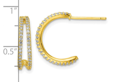 Sterling Silver Earrings Style QE16272 - Classique Jewelry Inc.