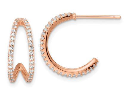 Sterling Silver Earrings Style QE16273 - Classique Jewelry Inc.