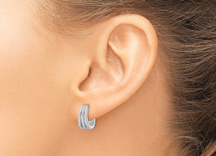 Sterling Silver Earrings Style QE16307 - Classique Jewelry Inc.