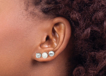 Sterling Silver Earrings Style QE16324SET - Classique Jewelry Inc.
