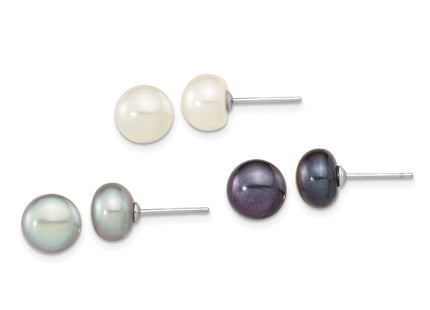 Sterling Silver Earrings Style QE16325 - Classique Jewelry Inc.