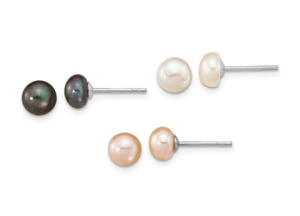 Sterling Silver Earrings Style QE16332SET - Classique Jewelry Inc.