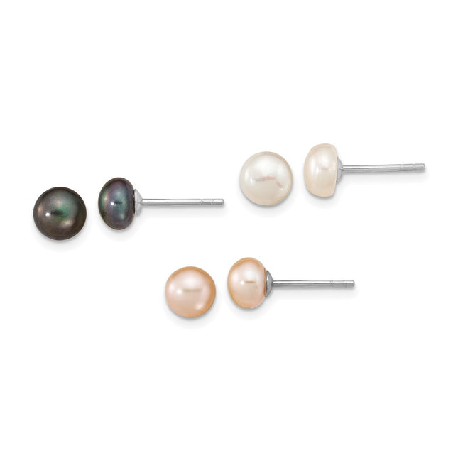 Sterling Silver Earrings Style QE16332SET - Classique Jewelry Inc.