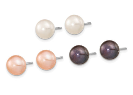 Sterling Silver Earrings Style QE16333SET - Classique Jewelry Inc.