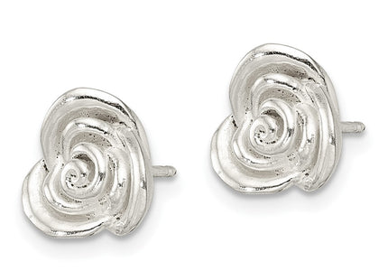 Sterling silver earrings, alternate view