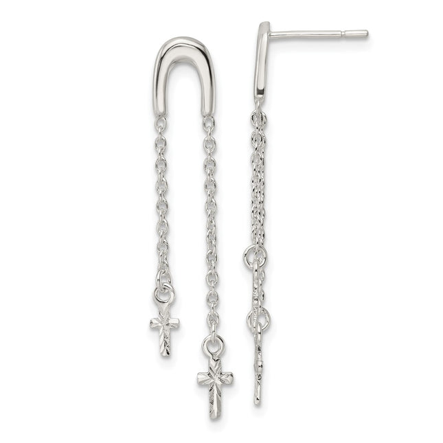 Sterling Silver Earrings Style QE16578 - Classique Jewelry Inc.
