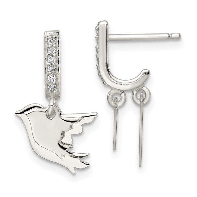 Sterling Silver Earrings Style QE16587 - Classique Jewelry Inc.